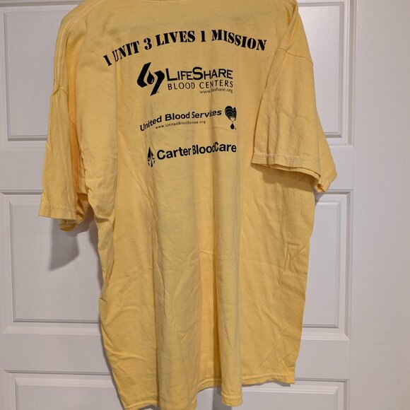 Lot of (4) Blood Donation T-shirts, Size XL, Cotton, MASH theme - Picture 9 of 10